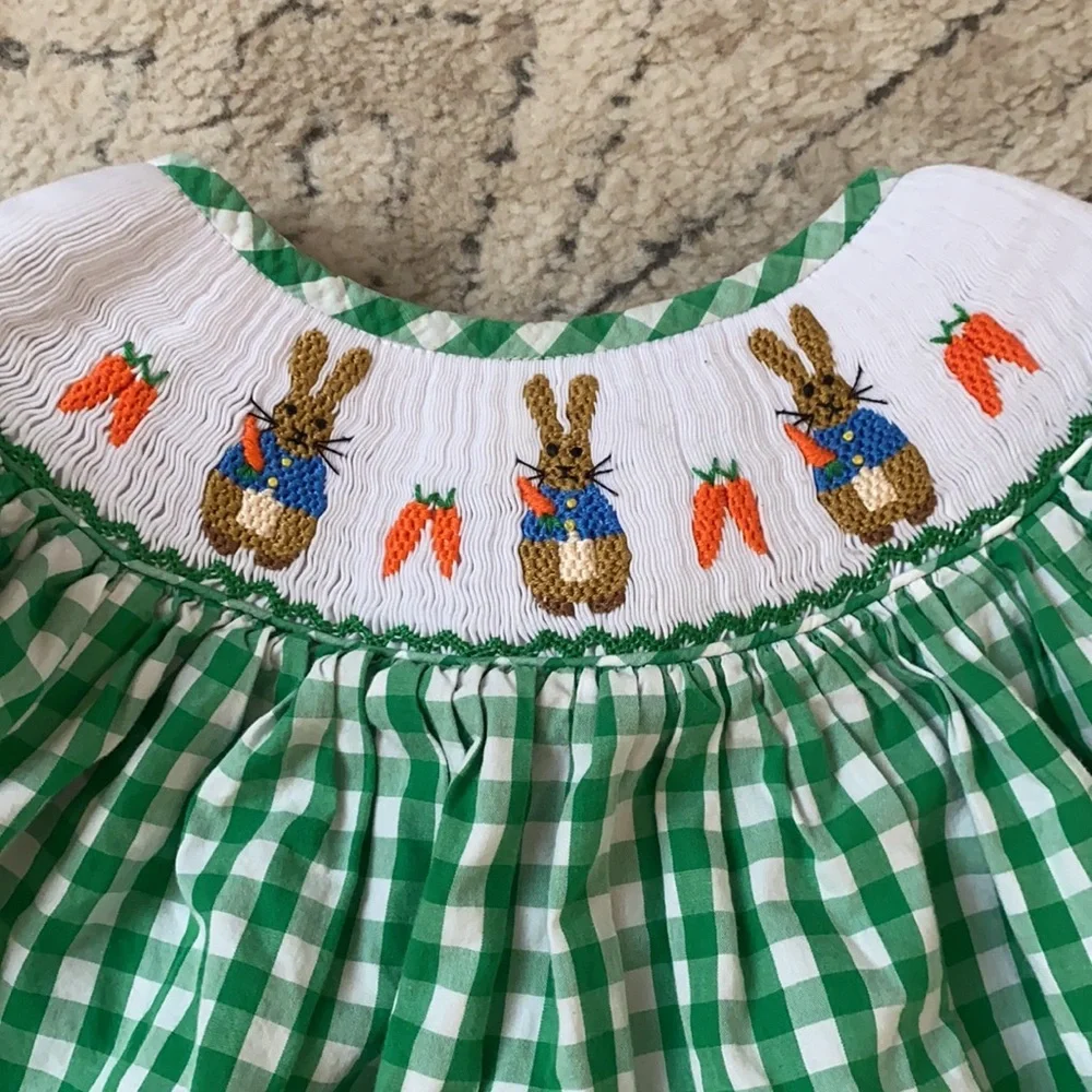 Bunny smocked dress - Picture 2 of 5